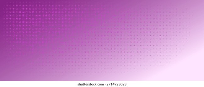 Fondo de patrón de fiesta disco púrpura rosa. Textura de mosaico de lentejuelas iridiscentes. Abstractas Fondo de pantalla semitono brillante. Pop de fondo de destellos de brillo cómico. Plantilla de diseño de Vector retro