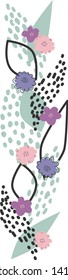 pink and purple flower frame 3