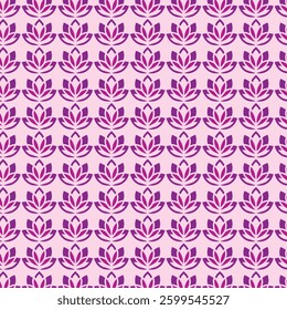 pink purple flower pattern seamless