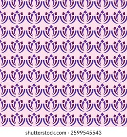 pink purple flower pattern seamless
