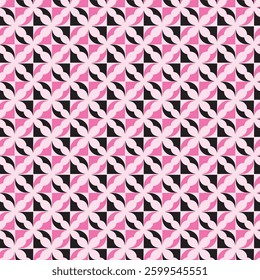 pink purple flower pattern seamless