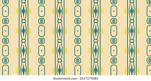 Pink and Purple Geometric Floral Pattern