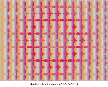 Pink, purple and golden color combination pattern with individually lit shapes gradient background design.