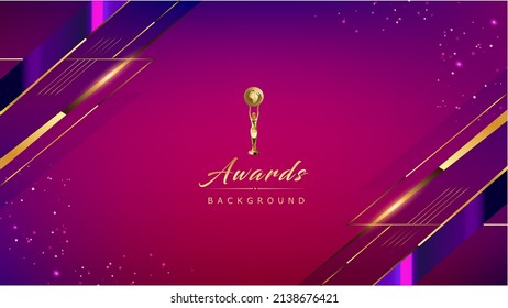 Pink Purple Golden Royal Awards Graphics Background. slant Line Elegant Shine Modern Template.  Sleek Shape Luxury Premium Corporate Template. Classy Abstract Certificate. Digital Visual TV motion Ad
