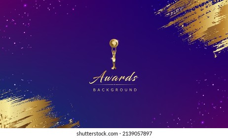 Pink Purple Golden Royal Awards Graphics Background. Stroke Elegant Shine Modern Template.  Sleek Shape Luxury Premium Corporate Template. Classy Abstract Certificate. Digital Visual TV motion Ad
