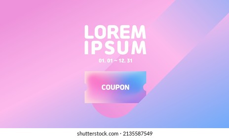 Pink   purple gradation background   coupon