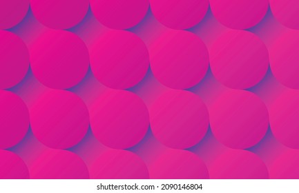 Pink Purple Gradient Background. Pink round Abstract Geometric Template. Vector Background. Wall Paper. Poster, Brochure, Presentation, Website Etc. Custom Wallpaper Design for You.