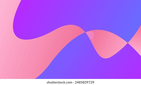 Rosafarbener violetter Farbverlaufshintergrund mit Wellenstil