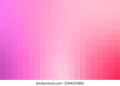 Pink and Purple Gradient Checkered Background. Geometric Mosaic Design. Abstract Backdrop.
