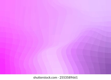 Pink and Purple Gradient Checkered Distorted Background. Geometric Mosaic Design. Abstract Backdrop.