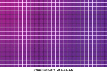 Pink Purple Gradient Grid Background, Digital Blueprint Style with White Lines and Center Glow, vector grid line background, video background