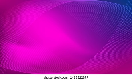 Pink and purple gradient mesh abstract background decorated with wavy blended lines nice for wallpaper or banner