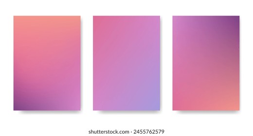 Fondo de malla degradada púrpura rosa colección. Mezcla suave de color moderno brillante. Plantilla para portada, póster, Fondo de pantalla, volante, medios sociales, Diseño web