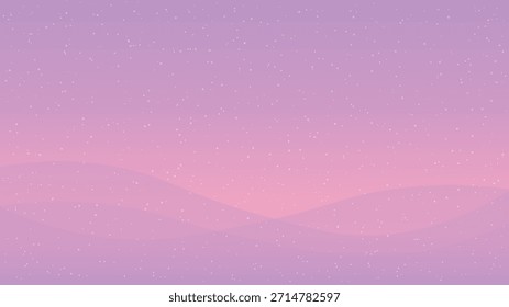 Rosa Roxo Paisagem Fundo Gradiente Neve.