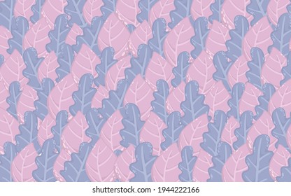 Pink purple leaf  design background. Summer, autumn, spring leaves background