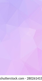 Pink Purple light Pastel geometric rumpled triangular low poly style vector Background for Smart phone