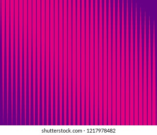 Pink and purple Line halftone pattern with gradient effect. Vertical stripes. Parallel straight monochrome pattern Template for backgrounds and stylized textures. Vector illustration