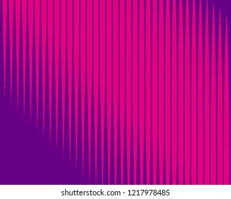 Pink and purple Line halftone pattern with gradient effect. Vertical stripes. Parallel straight monochrome pattern Template for backgrounds and stylized textures. Vector illustration