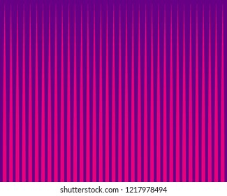 Pink and purple Line halftone pattern with gradient effect. Vertical stripes. Parallel straight monochrome pattern Template for backgrounds and stylized textures. Vector illustration