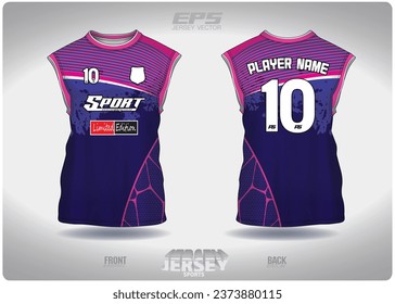 pink purple marble pattern design, illustration, textile background for sports t-shirt, football jersey shirt mockup for football club. consistent front view