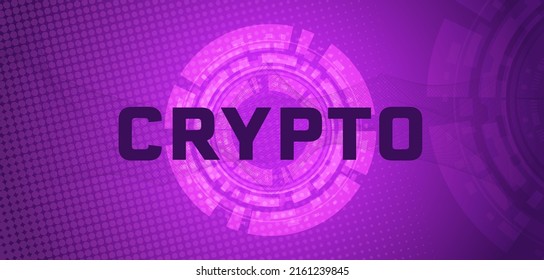 pink and purple neon crypto market abstract background design
