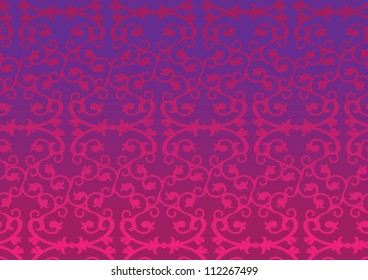 Pink and Purple Retro decorative pattern wallpaper background