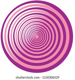 Pink and purple round circular lines