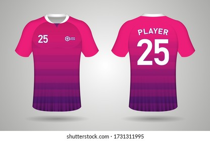 pink and purple soccer team jersey design