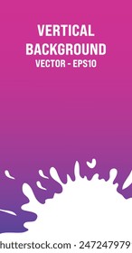 Vector De Fondo De Vertical De Salpicadura Púrpura Rosa Eps10 Foto de stock