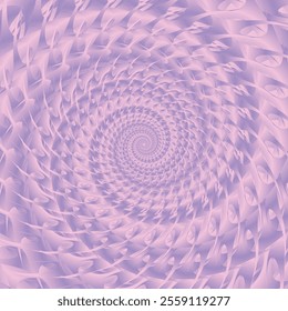 Pink and Purple Swirling Circle Background, Neo Tribal Brutal Flat Style