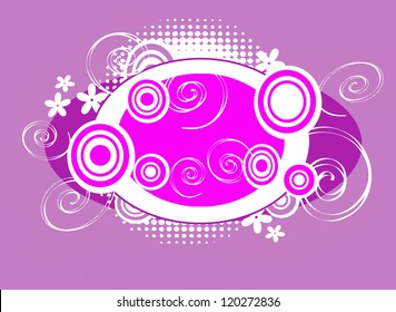 Pink and Purple Swirls Background
