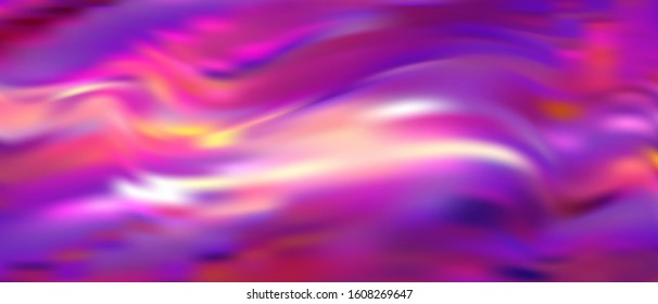 Pink purple violet gradient wavy fluid vector background. Cool gradient texture banner backdrop