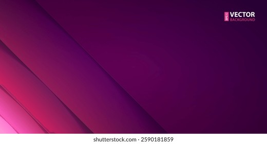 Pink, purple and violet rectangle layers with realistic shadows abstract background. RGB EPS 10 vector illustration
