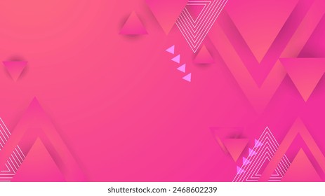 Pink and purple violet vector gradient abstract background with geometric shapes elements. Abstract gradient shapes background for presentation, business report, card, banner, poster