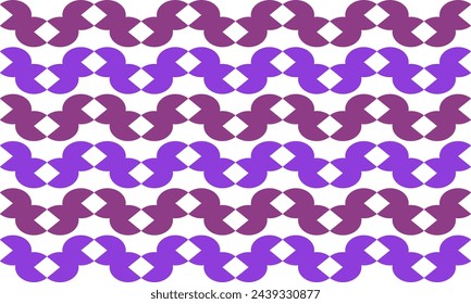 pink purple wave ribbon seamless pattern with repeat blue waves as horizontal strip line, replete image design for fabric printing patter, round dot
