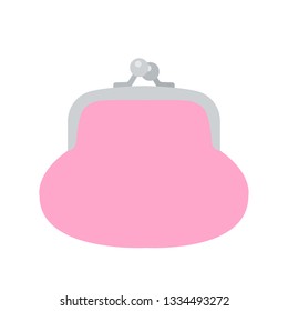 Pink purse emoji vector