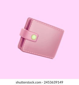 pink purse wallet with cards