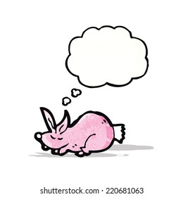 Pink-Kaninchen-Cartoon