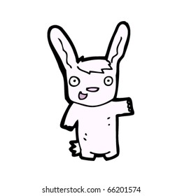 pink rabbit cartoon