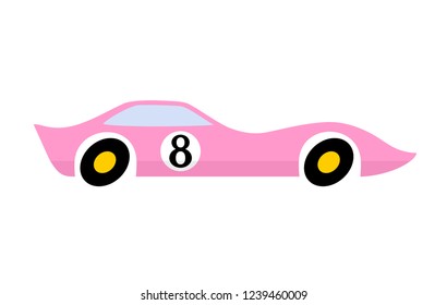 pink racing car