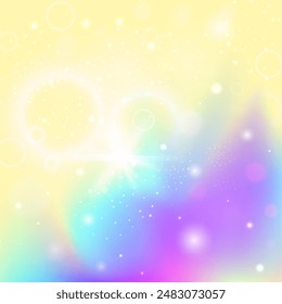 Pink Rainbow Background. Purple Magical Hologram. Girl Pattern. Iridescent Sparkles Mesh. Unicorn Gradient. Lilac Mystical Invitation. Magic Texture. Neon Girl Pattern.