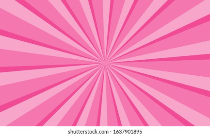 Pink Ray Burst Style Background Vector Stock Vector (Royalty Free ...