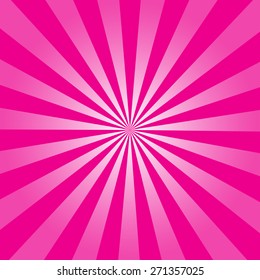 Pink Ray Retro Background Vector Illustration Stock Vector (Royalty ...