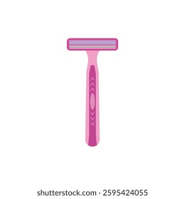 Pink razor with a purple blade icon