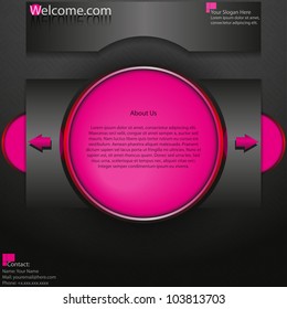 pink and red abstract website design