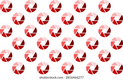 pink and red Circle pattern, ring repeat, replete pattern, endless fabric pattern