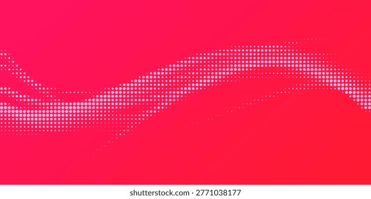 Pink Red Gradient Dot Wave Mesh for Modern Website Hero Banner Background