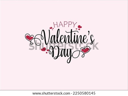 pink and red happy valentine's day
