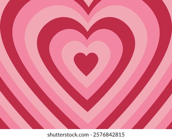 pink and red hearts abstract background