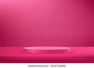 Pink red podium realistic 3d design Luxury minimal wall scene mockup product display. Business backdrop. Vector illustration.

ภาษาของคำสำคัญ: English